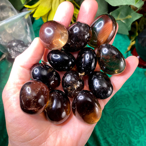 Smoky Quartz - Nice Quality Smoky Quartz Tumbled Stone (Large-B89)