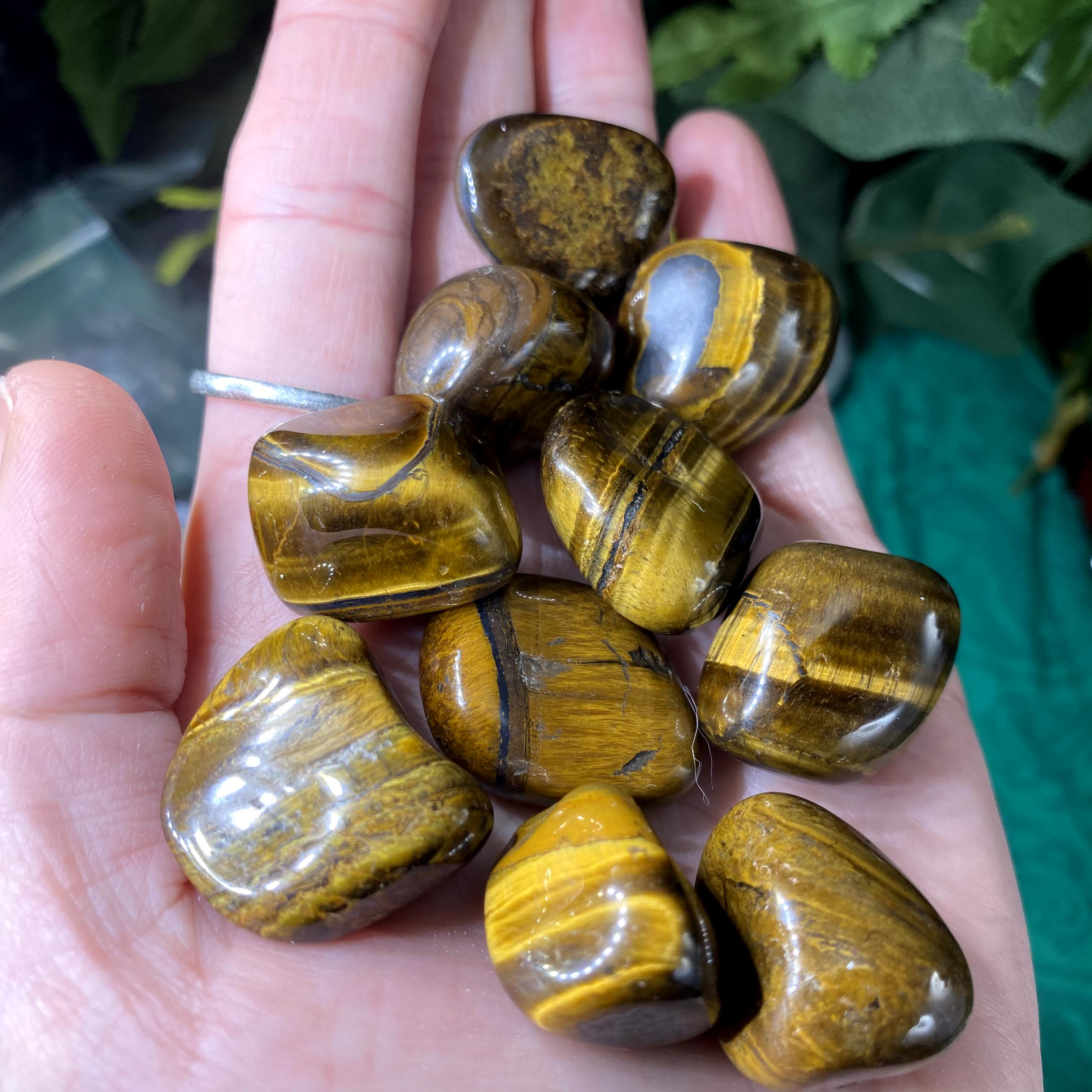 Tiger Eye - Super Cool Tiger Eye Tumbled Stone (Small-B7)