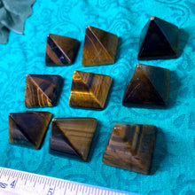 Load image into Gallery viewer, Tiger Eye - Tiger Eye Pyramids! (Medium-B287) Per piece or buy more and save!